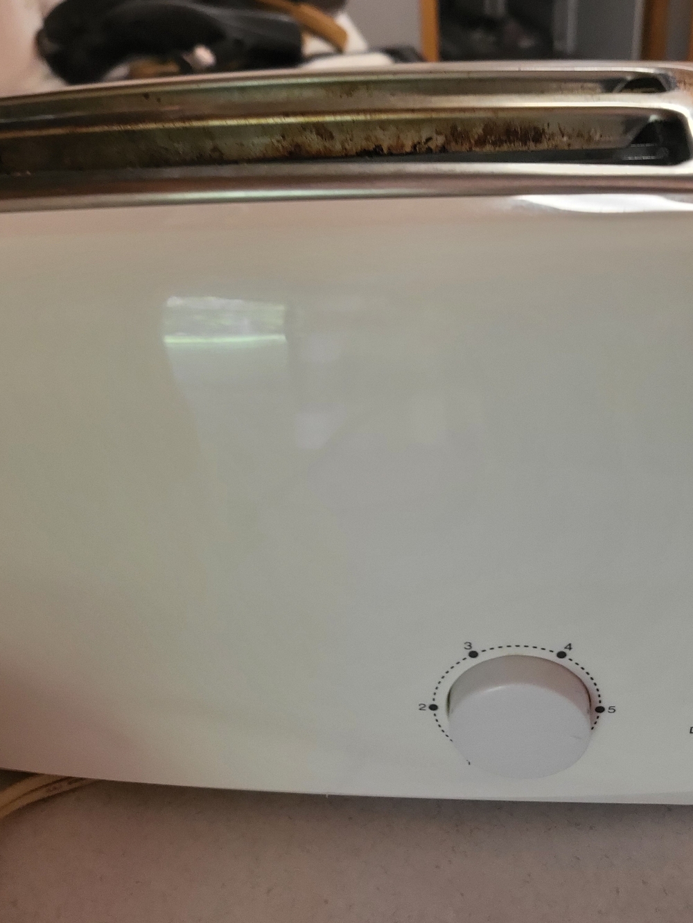 Elite Cuisine  4 Slice Long Slot Toaster White